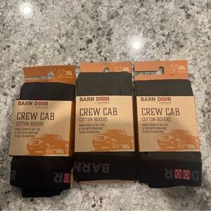 Crew Cab Cotton Boxers - Black/green